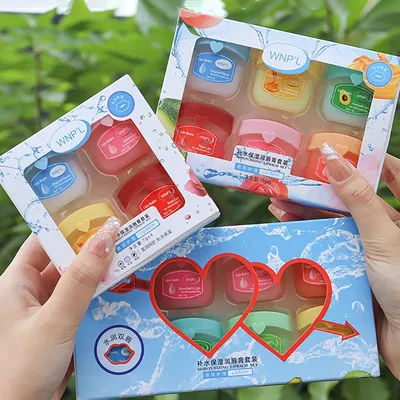 4/6/8pcs Moisturizing Lip Balm Sets Lipstick Makeup Natural Plant Base Moisturizer Lip Balm Anti-Cracking Lips