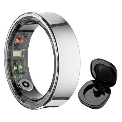 Nouveau anneau intelligent R09 moniteur de santé Mode Multi Sport mesure de la température de la peau 5ATM anneau intelligent étanche avec étui de chargement
