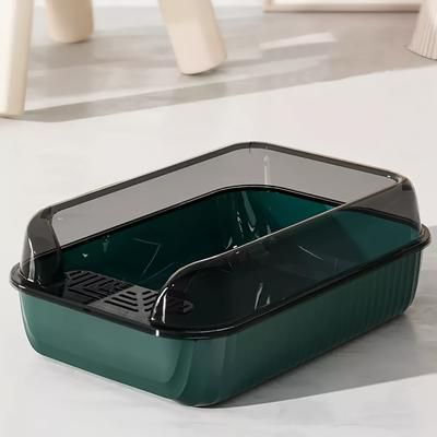 TEMU Extra Large Litter Tray High Sided Deep Jumbo Rim Loo Toilet Uk