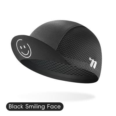 TEMU West Biking Unisex Cycling Cap - Breathable Mesh Summer Bike Hat With Thin Liner, Stylish Black & For Men And Women, Outdoor Bicycle Riding, Cycling Accessorie, Without Battery