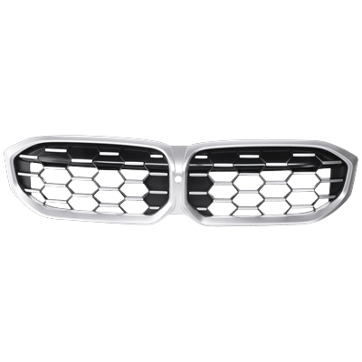JC Whitney Grille Assembly Plastic Chrome Grille, 1-year unlimited-mileage warranty RB07010059