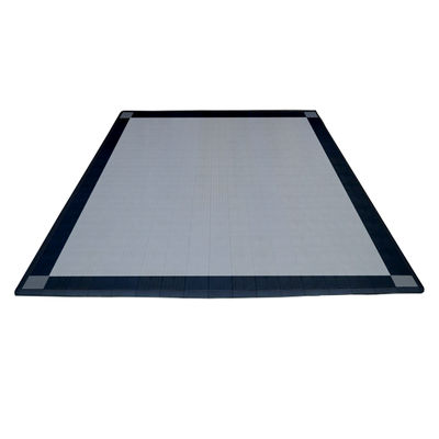 Swisstrax Double Car Garage Floor Mat In Diamondtrax Home Tiles (4 Corners - Silver, Black, Grey)