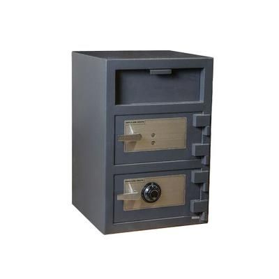 Hollon Double Door Depository Safe, Dual Key and Dial Locks / 30" X 20" X 20"