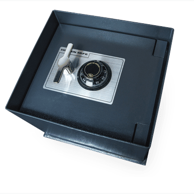 Hollon Floor Safe With Dial Lock, 14 9/10" X 13 1/2" X 11 4/5"