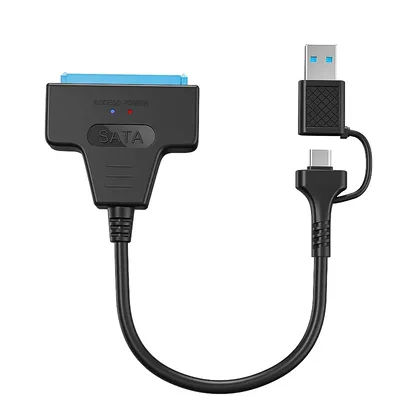 Cable Up To 6 Gbps High Speed Laptop Accessories SATA to USB3.0/Type-C Adapter 2 in 1 Usb Computer Cables Connecting Peripherals