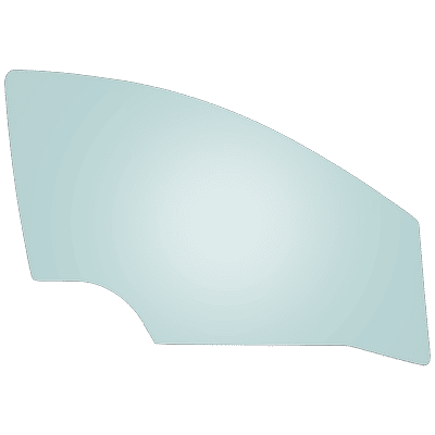 JC Whitney Door Glass, Front, Passenger Side, 1-year unlimited-mileage warranty JRC48010085