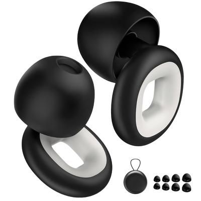 TEMU Ear Plugs For Sleeping, Made Of Ultra-comfortable Silicone For Sleeping, Swimming, Travel, Work, Focus, Reusable Ear Plugs With 4 Pairs Ear Tips