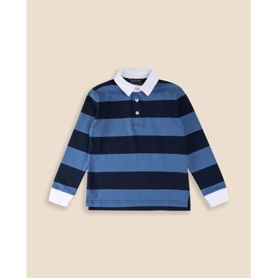 Brooks Brothers Boys Rugby Shirt | Light Blue/Navy | Size 6