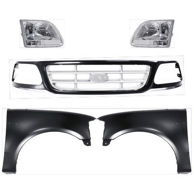 Replacement Fender Steel Primed, Front, Driver & Passenger Side, 1-year unlimited-mileage warranty KIT-022423-987