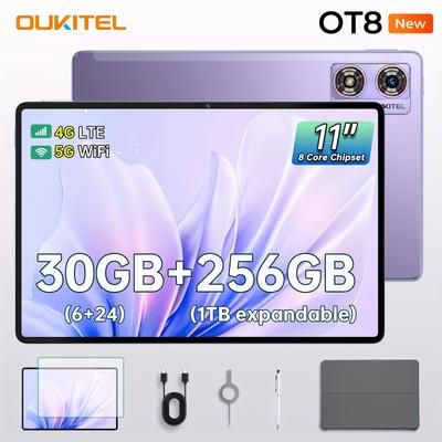 TEMU Oukitel Ot8 11 Inch Gaming Tablet - 30 (6+24 Virtual)gb+256gb Android 13 Tablet, 2k Screen, 8800mah/ 18w, 13mp+8mp | Gps | Otg, Tablet, Pad