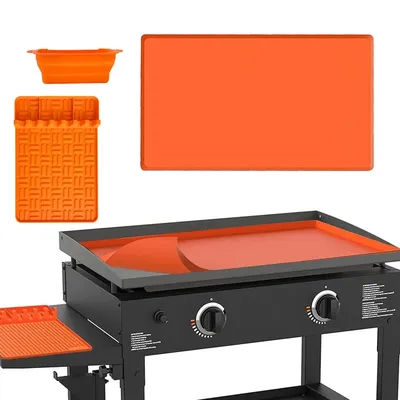 Couverture de plaque chauffante, tapis de gril en Silicone robuste pour plaque chauffante avec Protection, accessoires de plaque chauffante, Protection extérieure
