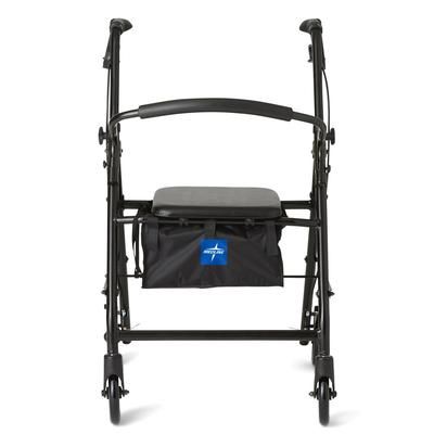 Medline Basic Rollator with 6" Wheels, Black, 1 EA (MDS86830EBL)