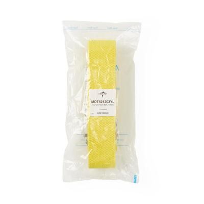 Medline Cotton Gait/Transfer Belt with Metal Buckle, Bariatric, 2" x 72", Yellow, 1 EA (MDT821203YL)