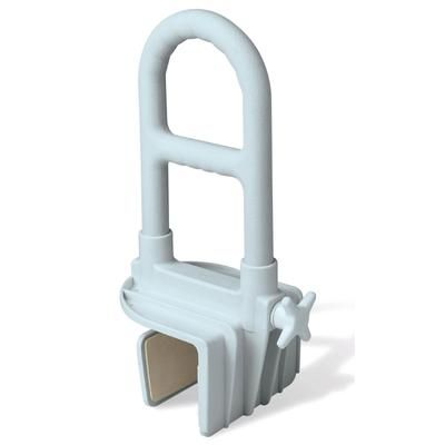 Medline Deluxe Bathtub Grab Bar with Microban, 250 lb. Capacity, Light Gray, 1 EA (MDS86321WPMBH)