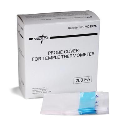 Medline Disposable Probe Cover for Temple Thermometers, 1000/CS (MDS9699CS)