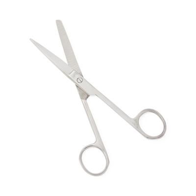 Medline O.R. Scissors, Nonsterile, Single-Use, Straight, Sharp/Blunt, 5.5'', 12/BX (MDS10376)