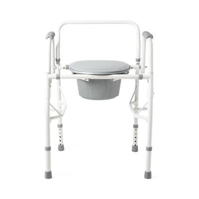 Medline Steel Drop-Arm Commode, 350 lb. Weight Capacity, 2/CS (G1-301DX2)