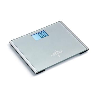 Medline Step-On Digital Bathroom Scale, 440 lb. (220 kg) Weight Capacity, 1 EA (MDR440FD)