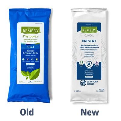 Remedy Clinical Barrier Cream Cloth, Unscented, 8 Cloths/Pk, 1 PK (MSC092507H)