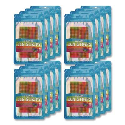TPG Creations Silicone Zen Strips, Multicolor, 2/Pack, 24 Packs/Carton (TPG89624)