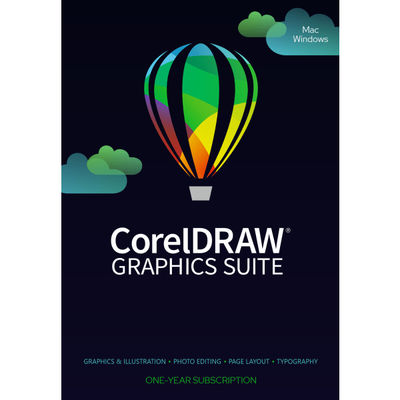 Coreldraw Graphics Suite, 1-Year Subscription, For Windows /mac, Product Key