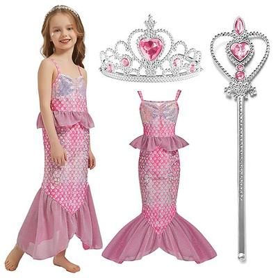 Sirena Principessa Sirena Vestito Costume per festa a tema Cosplay for Ragazze Bambini Carnevale Mascherata Settimana del libro Feste Ferie Sinfonia di storie