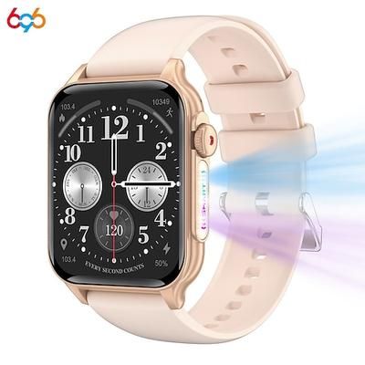 696 P6 Orologio intelligente 1.96 pollice Orologio da Corsa Fitness Smartwatch Bluetooth ECGPPG Contapassi Promemoria chiamata Compatibile con Android iOS Da donna Da uomo Chiamate in vivavoce