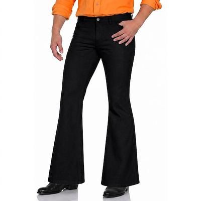Retrò Vintage Anni '70 Pantaloni Pantaloni a zampa d'elefante Pantaloni a zampa Hippie Disco Tinta unica Costume Per uomo Halloween Carnevale Feste Abbigliamento Quotidiano Parata dell'Orgoglio Adulti