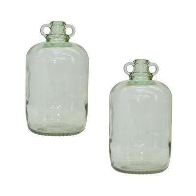 Jug (Set of 2) 12.25"H Glass by Melrose in Green