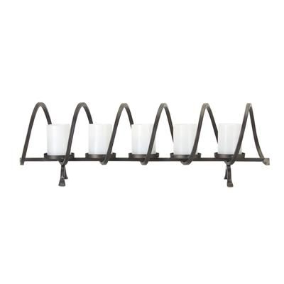 Votive Holder 31"W x 9.75"H Iron by Melrose in Black