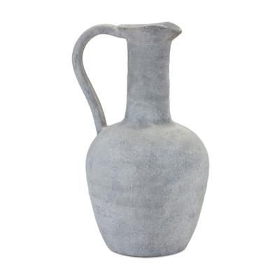Grey Pitcher Vase 12"H by Melrose in Grey