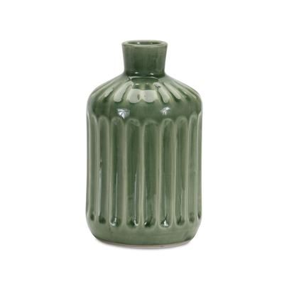 Vase 7"H Terra Cotta by Melrose in Green