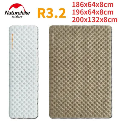 Naturehike R3.2 Air Mat Inflatable Mattress Ultralight Camping Sleeping Pad Ultralight for Outdoor Hiking Travel Warm Portable