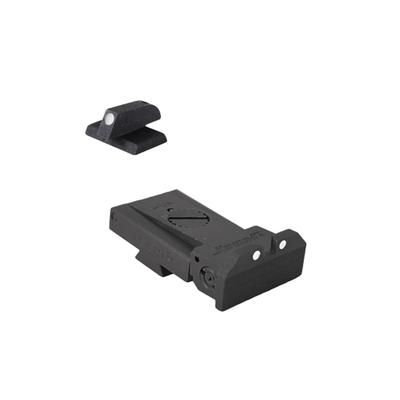 Kensight Ruger SR1911 Adjustable Flat Base Arctic White Dot Sight Set Black 962-066