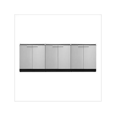 NewAge Outdoor Kitchens Stainless Steel 3-Piece Outdoor Kitchen Set (No Countertop)