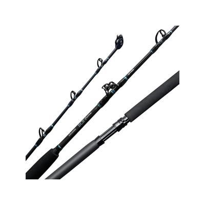 Okuma ECS Custom 6' 0in H Trolling rod with folding butt with tip and stripper roller guides ECS-T-601H