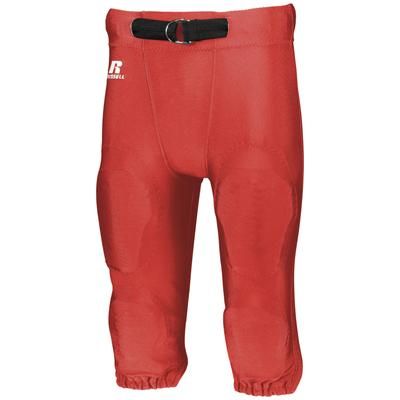 Russell Athletic F2562M Deluxe Game Football Pant in True Red size 3XL | Nylon/Spandex Blend