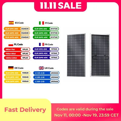 Renogy N-Type 16BB 250W Bifacial Solar Panel, 12V 250 Watt Solar Panel Double-Side 25% High-Efficiency, PV Module Power Charger