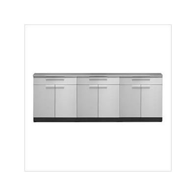 NewAge Outdoor Kitchens Stainless Steel 4-Piece Outdoor Kitchen Set with Countertops
