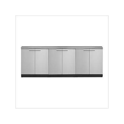 NewAge Outdoor Kitchens Stainless Steel 4-Piece Outdoor Kitchen Set with Countertops