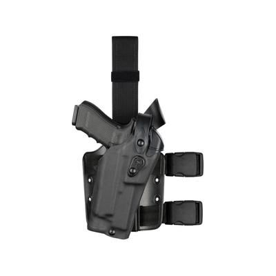Safariland Model 6304RDS-SP10 ALS/SLS Drop Leg Holster S&W M&P 9mm/.40 & M&P 2.0 .40 only w/Sure Fire X300 Left Hand STX Plain Single Strap Universal