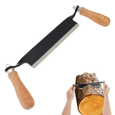 8inch Woodworking Draw Wood Carving Curved Draw Shave Steel Straight Draw Shave Wood Debarking Hand Tool