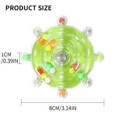 TEMU [interactive Parrot Toy] Interactive Bird Cage Toy For Parrots, Rotating Treat Dispenser, Durable Plastic, With Beak Grinding Teeth, For Mental Stimulation And Entertainment