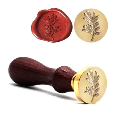 **Retro Flower Plants Wax Seal Stamp Vintage Sealing Stamp Head For Scrapbook Envelopes Wedding Invitations Gift Cards Packaging