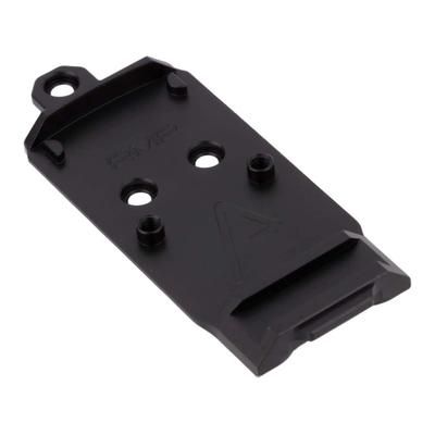 Agency Arms Chamfered RMR Standard Red Dot Sight Mount w/Flared Base Plate for Glock AOS Plates Black G-AOS-RMR2-C