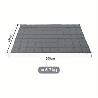 TEMU Weighted Blanket All Cotton Sensory Sleep Anxiety Therapy Gravity Throws