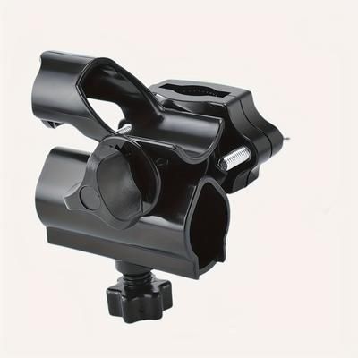 TEMU A Single Black Multifunctional Fishing Chair With A Universal Platform Holder, Suitable For Fishing Rods And Accessories, Featuring Strong Interchangeability And .