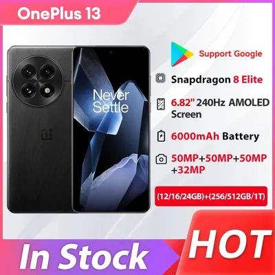 Original Oneplus 13 5G Mobile Phone Snapdragon 8 Elite 50.0MP Camera 100W Charge 6000mAh Battery 6.82" OLED 120HZ IP69