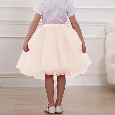 Gonna a cerchio Tutu Sottogonna Anni 1950 Retrò Vintage Bambini Ragazze Mascherata Abbigliamento da sera Cocktail party Tè Vestirsi