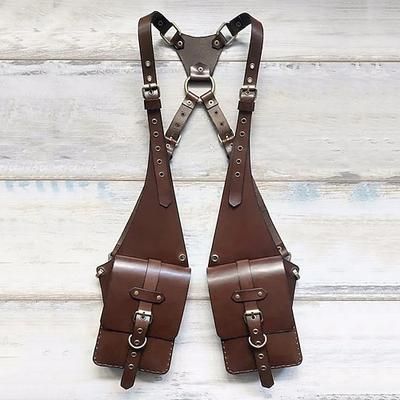 Retrò Vintage Punk Gotico Rinascimento Mascherata Borsa Rivetto Costume Per uomo Stile Steampunk Halloween Carnevale Mascherata Halloween Performance Mascherata Adulti Borsa